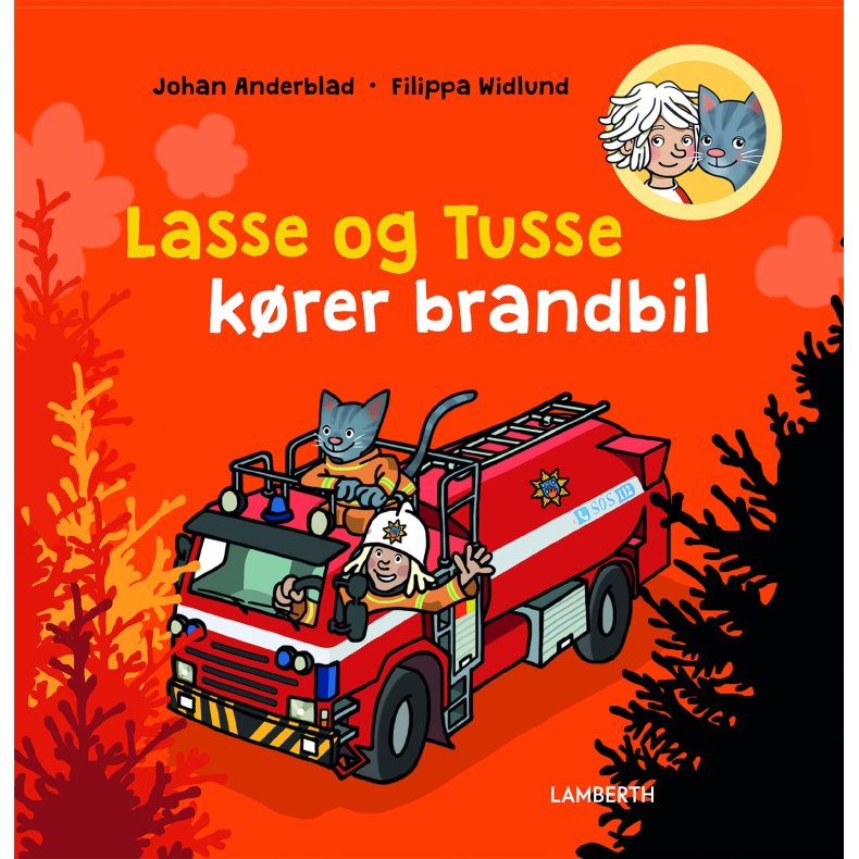 Lasse og Tusse k�rer brandbil