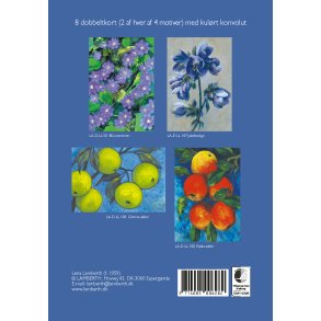 Gaveske m. 8 dobbeltkort og konv.