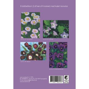 Gaveske m. 8 dobbeltkort og konv.