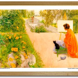 Carl Larsson plakat 30x40cm i ramme
