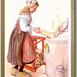 Carl Larsson plakat 30x40cm i ramme