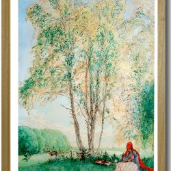 Carl Larsson plakat 30x40cm i ramme