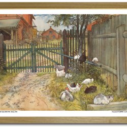 Carl Larsson plakat 30x40cm i ramme