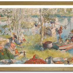 Carl Larsson plakat 30x40cm i ramme