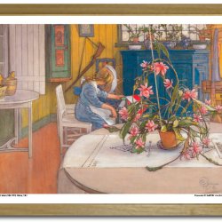 Carl Larsson plakat 30x40cm i ramme