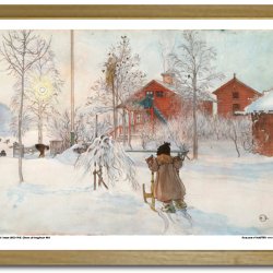Carl Larsson plakat 30x40cm i ramme