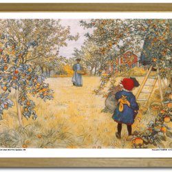 Carl Larsson plakat 30x40cm i ramme