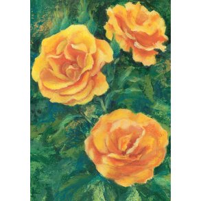 Dobbeltkort m. kulrt konvolut