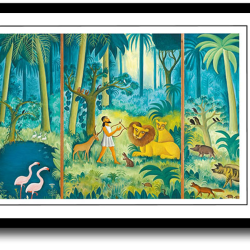 Scherfig plakat 30x40cm i ramme