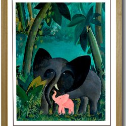 Scherfig poster 30x40cm in black frame