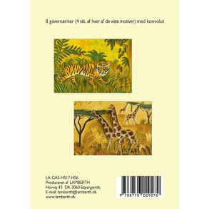 Lille gaveske m. 8 gavemrker