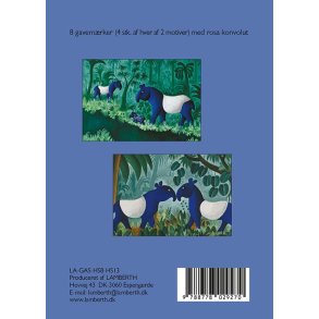 Lille gaveske m. 8 gavemrker