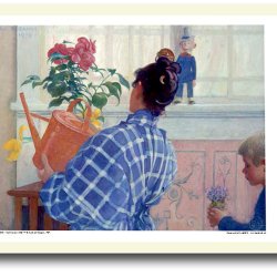 Carl Larsson plakat 30x40cm i ramme