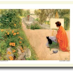 Carl Larsson plakat 30x40cm i ramme