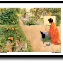 Carl Larsson plakat 30x40cm i ramme