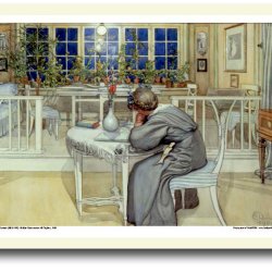 Carl Larsson plakat 30x40cm i ramme