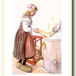 Carl Larsson plakat 30x40cm i ramme