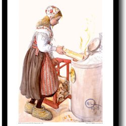 Carl Larsson plakat 30x40cm i ramme