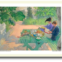 Carl Larsson plakat 30x40cm i ramme