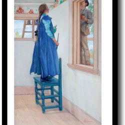 Carl Larsson plakat 30x40cm i ramme