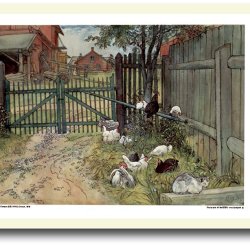 Carl Larsson plakat 30x40cm i ramme