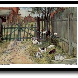 Carl Larsson plakat 30x40cm i ramme