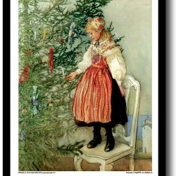 Carl Larsson plakat 30x40cm i ramme