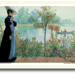 Carl Larsson plakat 30x40cm i ramme