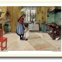 Carl Larsson plakat 30x40cm i ramme