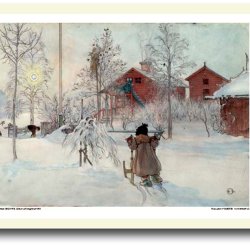Carl Larsson plakat 30x40cm i ramme