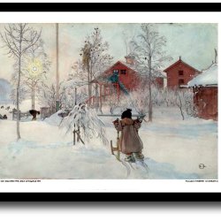 Carl Larsson plakat 30x40cm i ramme