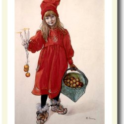 Carl Larsson plakat 30x40cm i ramme