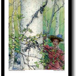 Carl Larsson plakat 30x40cm i ramme