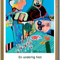 Leif Sylvester plakat 30x40cm i ramme