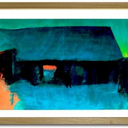 Oluf Hst poster 30x40cm in frame