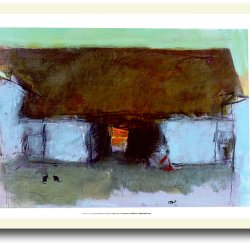 Oluf Hst poster 30x40cm in frame