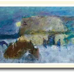 Oluf Hst poster 30x40cm in frame