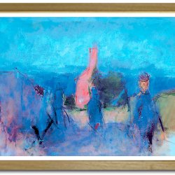 Oluf Hst poster 30x40cm in frame