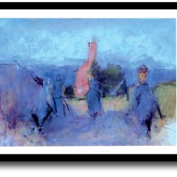 Oluf Hst poster 30x40cm in frame