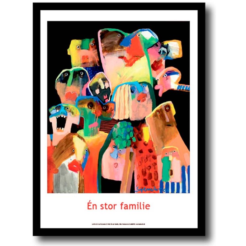 Leif Sylvester plakat 30x40cm i ramme