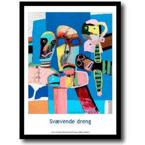 Leif Sylvester plakat 30x40cm i ramme