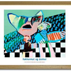 Leif Sylvester plakat 30x40cm i ramme