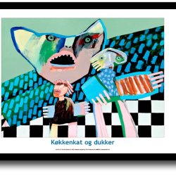 Leif Sylvester plakat 30x40cm i ramme