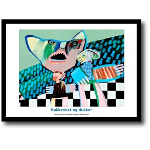 Leif Sylvester plakat 30x40cm i ramme