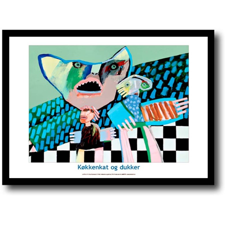 Leif Sylvester plakat 30x40cm i ramme