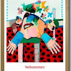 Leif Sylvester plakat 30x40cm i ramme