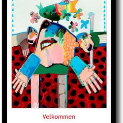 Leif Sylvester plakat 30x40cm i ramme