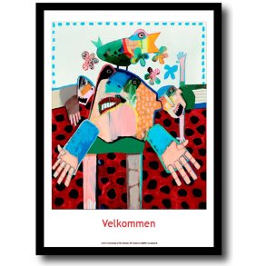 Leif Sylvester plakat 30x40cm i ramme