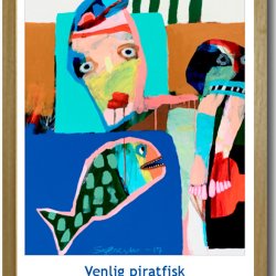 Leif Sylvester plakat 30x40cm i ramme