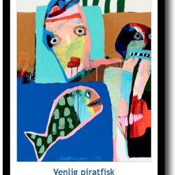 Leif Sylvester plakat 30x40cm i ramme
